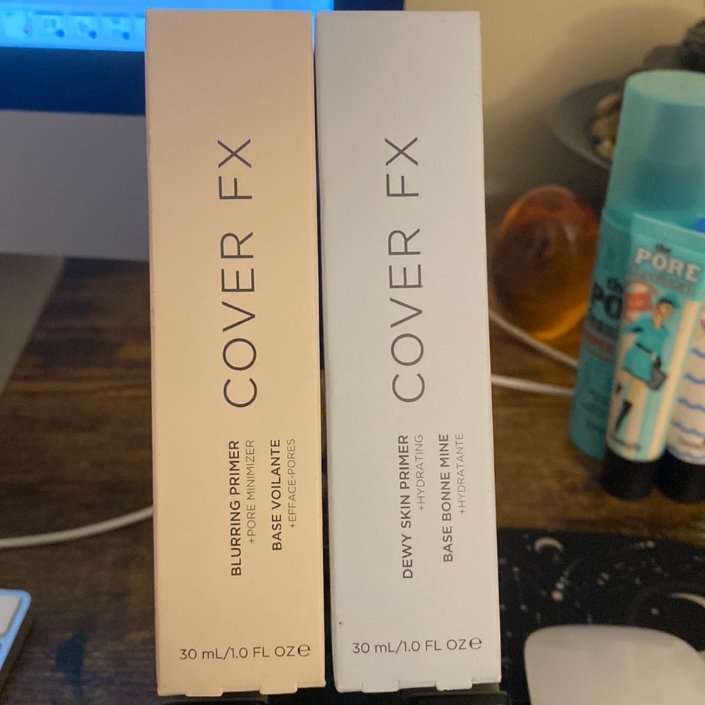 💕COVER FX Dewy Skin and Blurring Primers